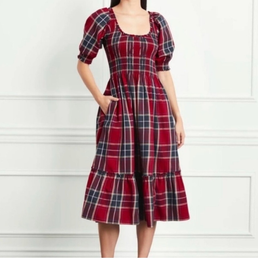 Hill House Louisa Nap Dress in Red Tartan